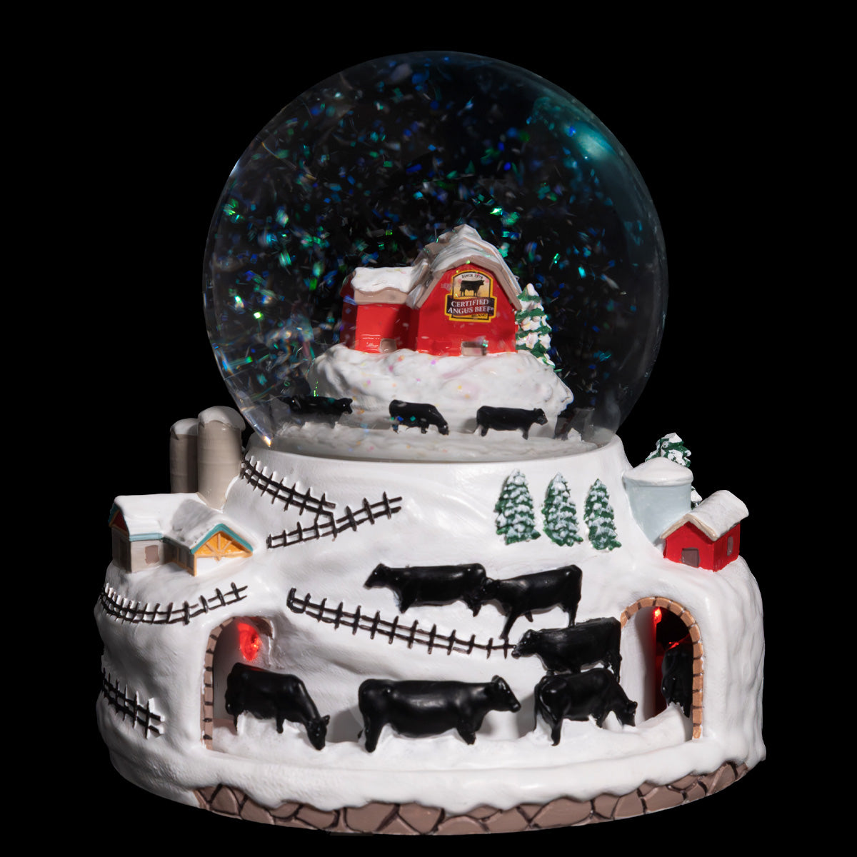 Angus Farm Snow Globe