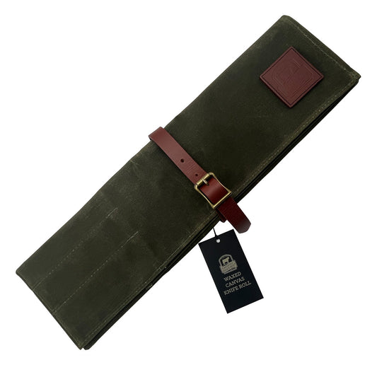 Waxed Canvas Knife Roll