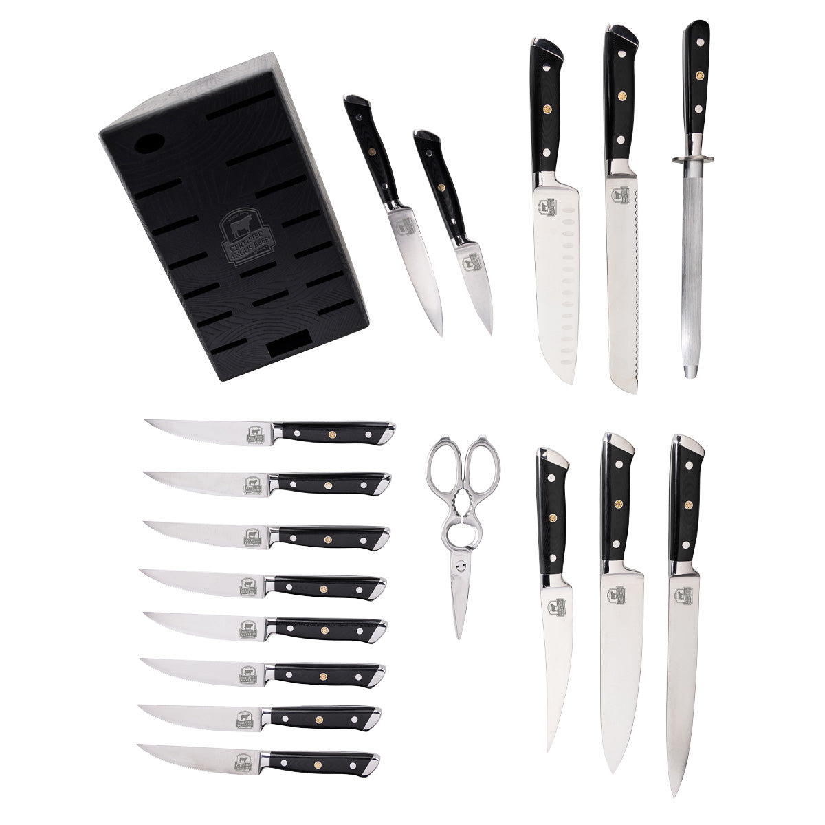 Modern Knife Block Set (18 pc.)