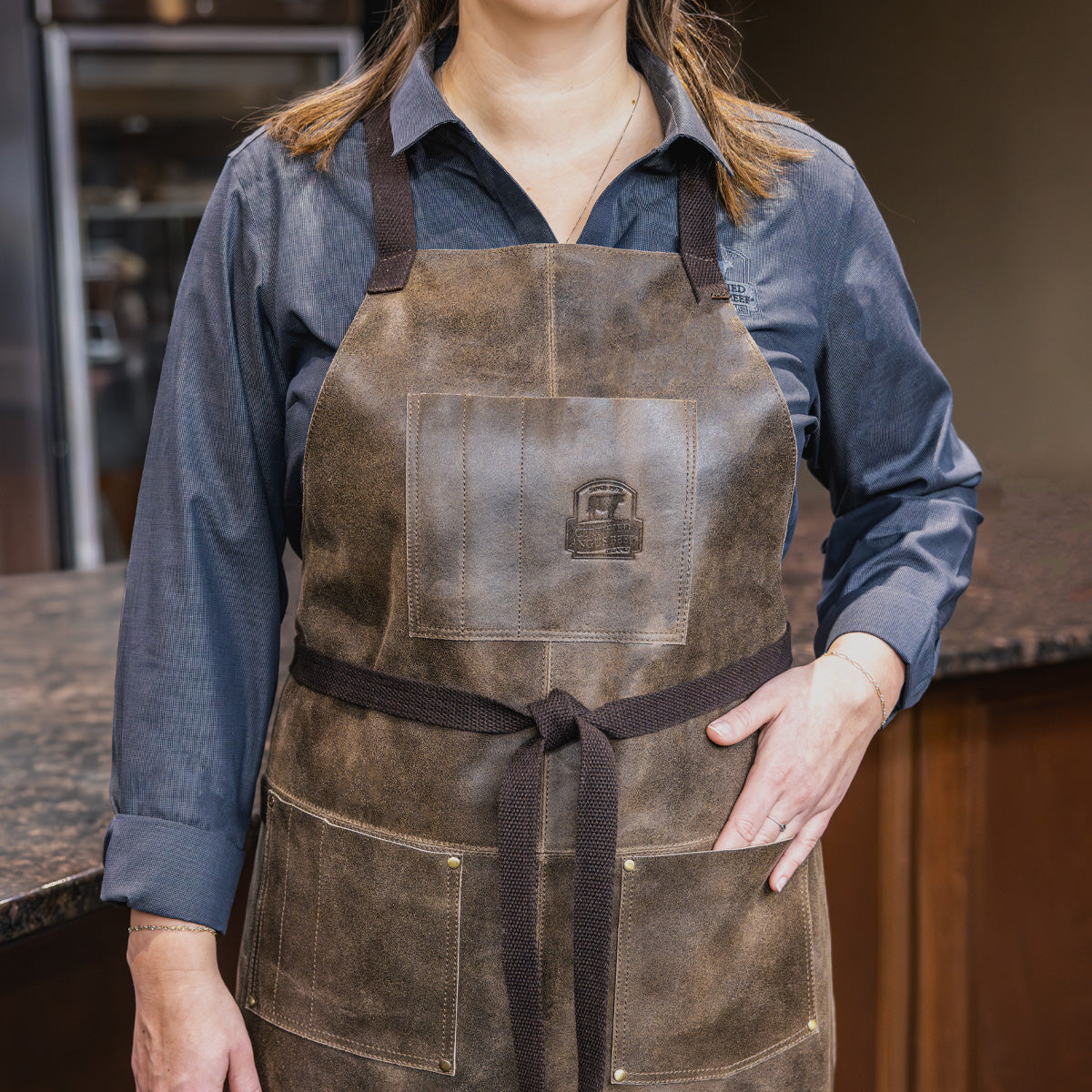 Crossback Leather Apron
